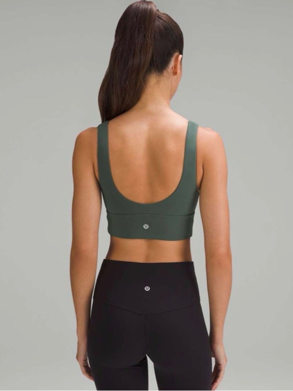 lululemon Align™ V-Neck Bra C/D (NWT) in Dark Forest (Green/Greyish) - Picture 6 of 13
